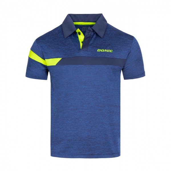 Tischtennis-Shop ProduktDONIC Polo-Shirt Stripes royal/marine online kaufen