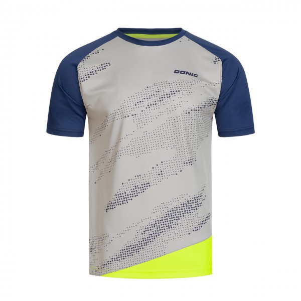 DONIC T-Shirt Mirage grau-marine-fluogelb Tischtennis-Shop ProduktDONIC T-Shirt Mirage grau-marine-fluogelb online kaufen