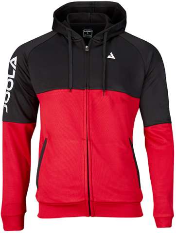 Tischtennis-Shop ProduktJOOLA Hoody PERFORMANCE rot-sw online kaufen