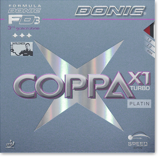Tischtennis-Shop ProduktDonic Coppa X1 Turbo (Platin) online kaufen