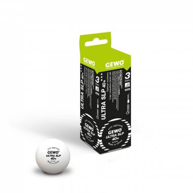 Tischtennis-Shop ProduktGewo *** Ball Ultra SLP 40+ 3er weiß online kaufen