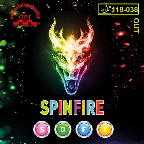 Der Materialspezialist Belag Spinfire soft 1.8 rot