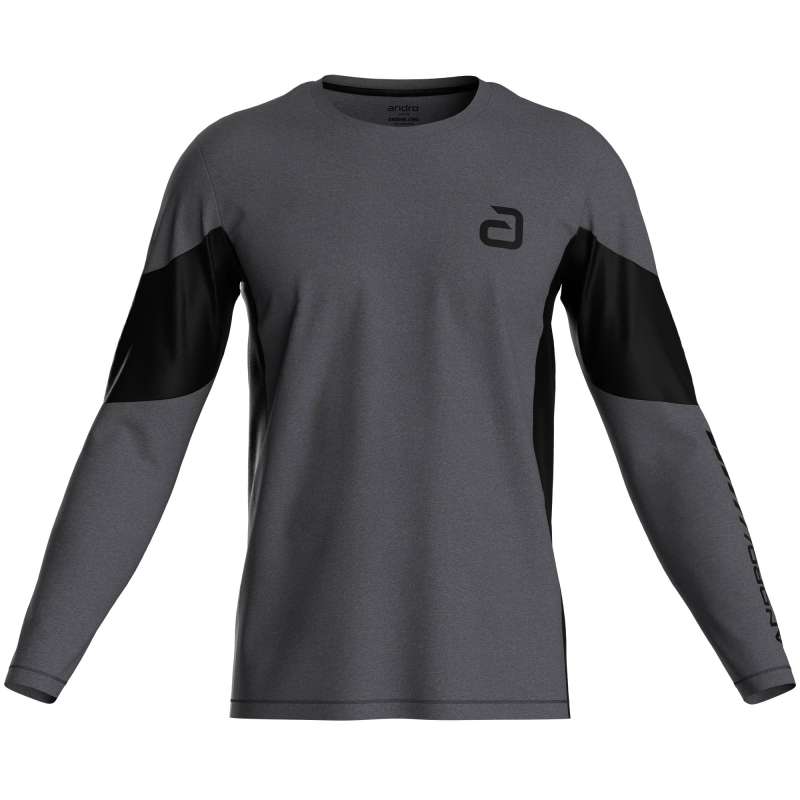 andro Longsleeve Ivers grau/sw
