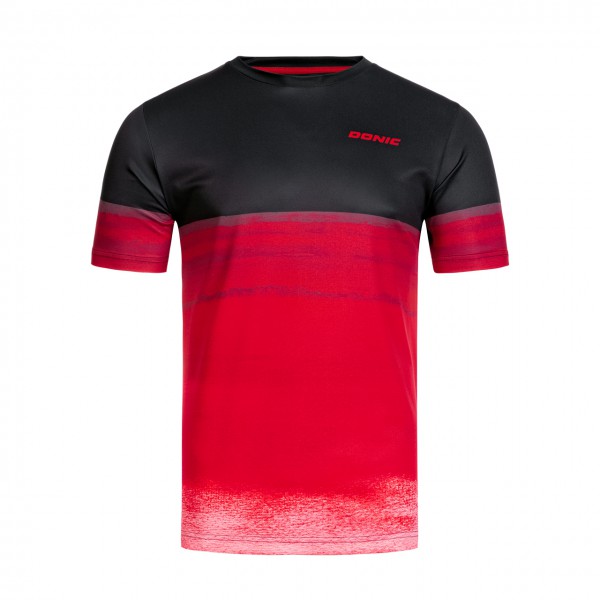 Donic T-Shirt Fade  schwarz/ rot L