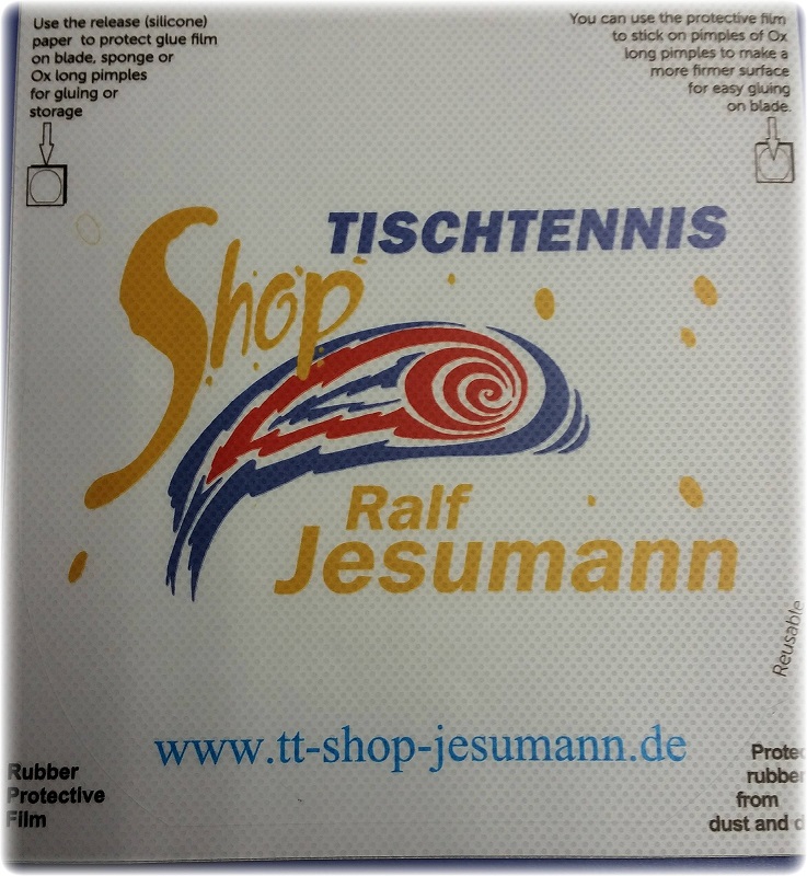 Tischtennis-Shop ProduktSchlägerservice mit Sticky Belagschutzfolie beidseitig online kaufen