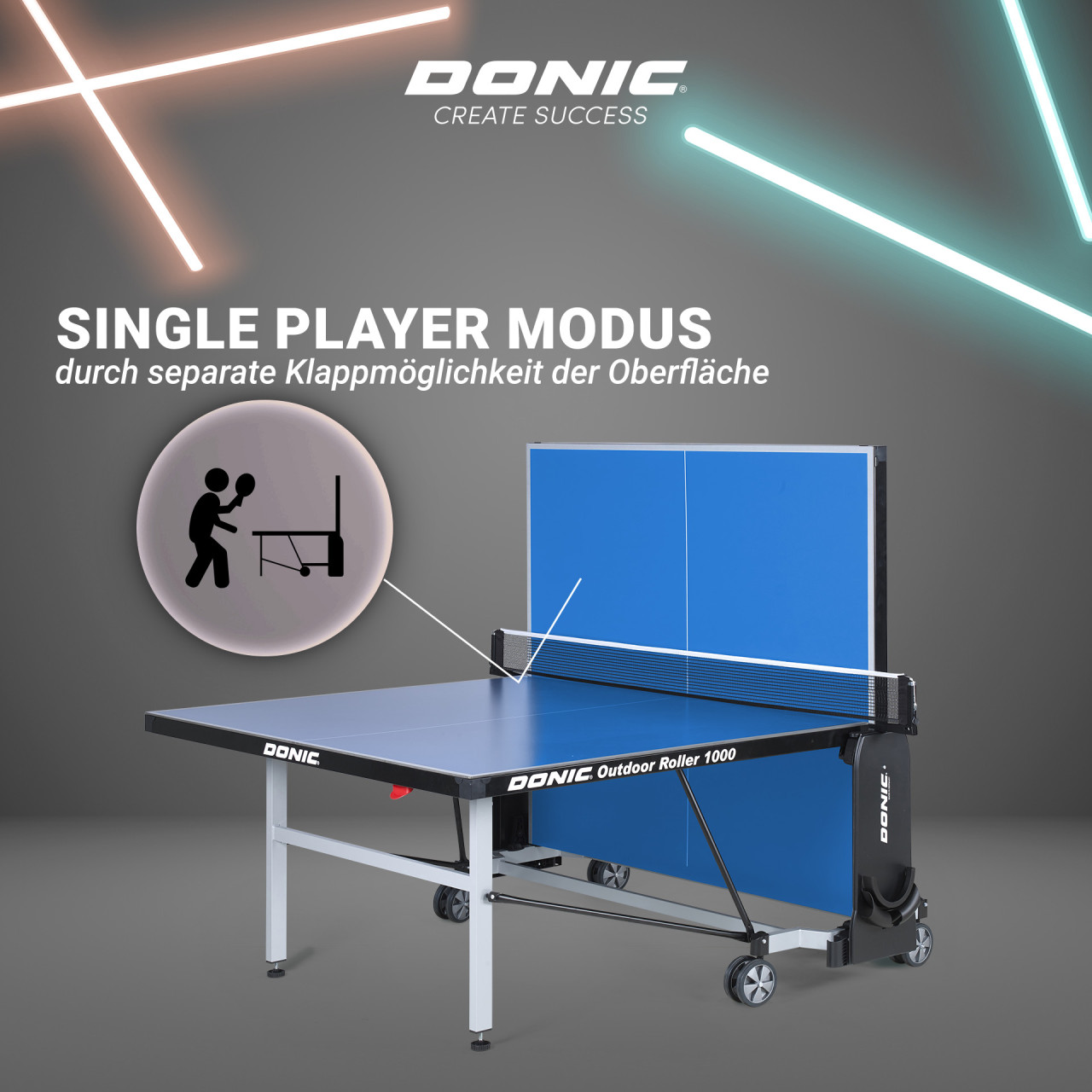 DONIC OUTDOOR ROLLER 1000 blau (Abholpreis DM Erfurt ab 10.06.25) 