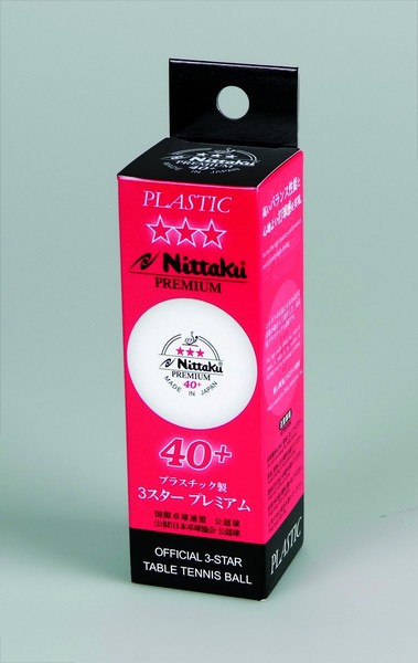 Tischtennis-Shop ProduktNittaku Premium 40+ *** Made in Japan Cell-Free 3er online kaufen