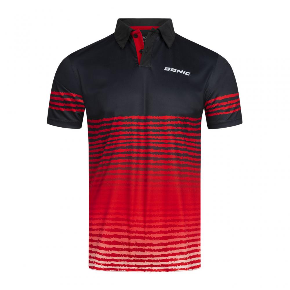 Tischtennis-Shop ProduktDONIC Poloshirt Libra schwarz/rot online kaufen